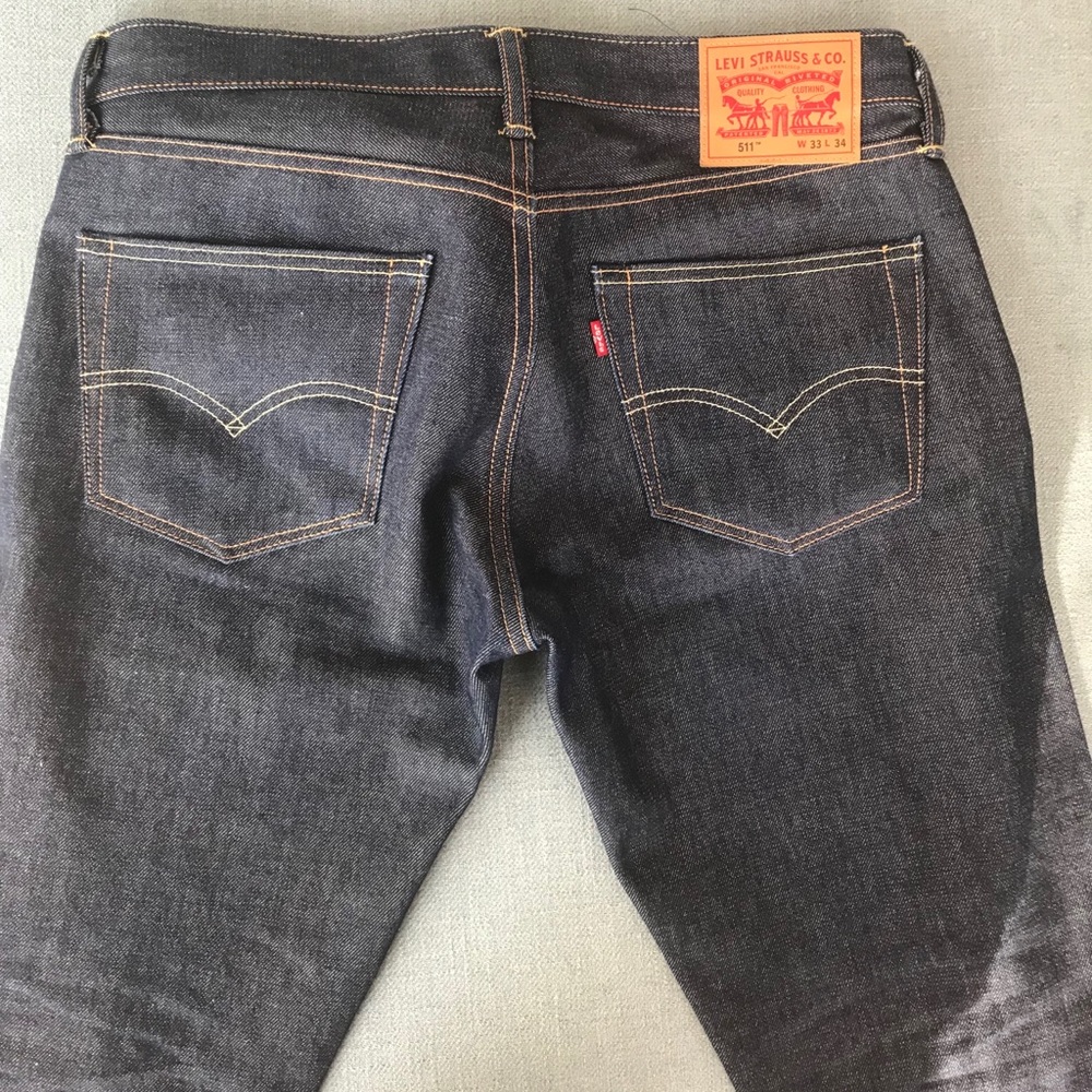 Levi’s 511 Selvedge raw denim 33x34